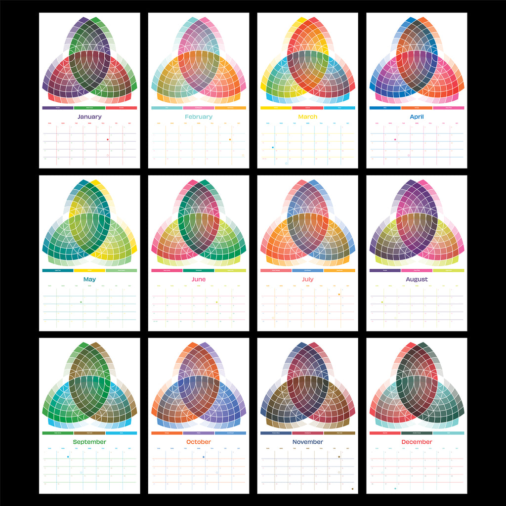 PRE-ORDER 2024 Risograph Trilobe Synoptique Color Chart Calendar FREE US SHIPPING